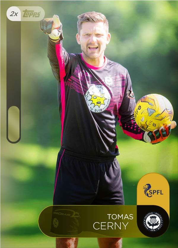 Topps Scottish Professional Football League to Topps KICK 2017 digital trading card app Partick Thistle FC